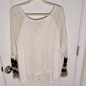 Thin Cream Free People Sweater